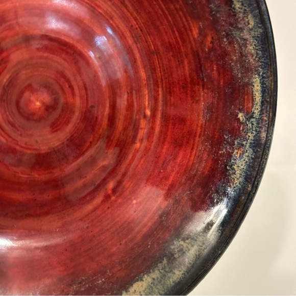 Handmade small stoneware dessert plate - Picture 4 of 5